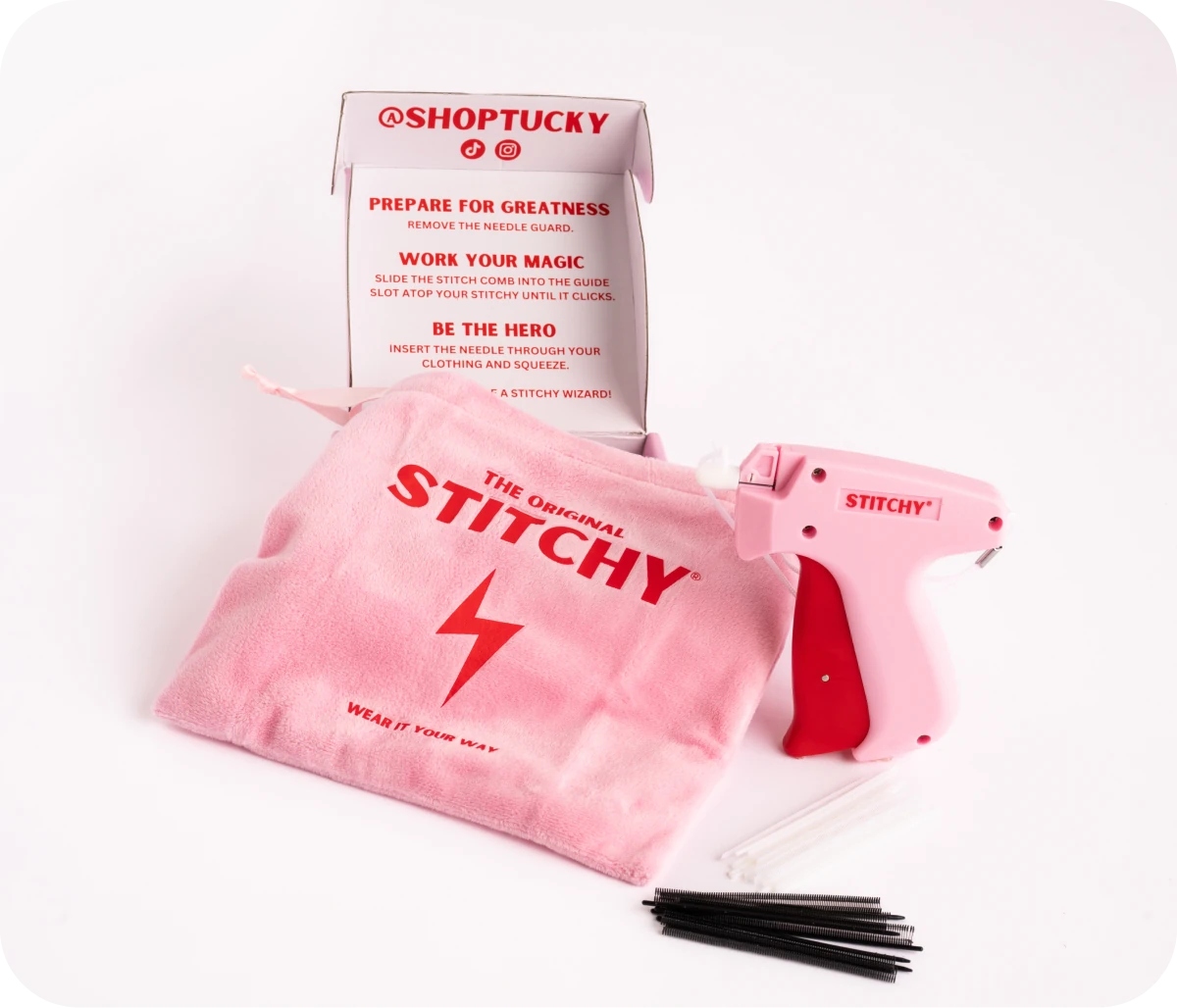 The Stitchy: No-Sew Stitch Gun, Instant Hems